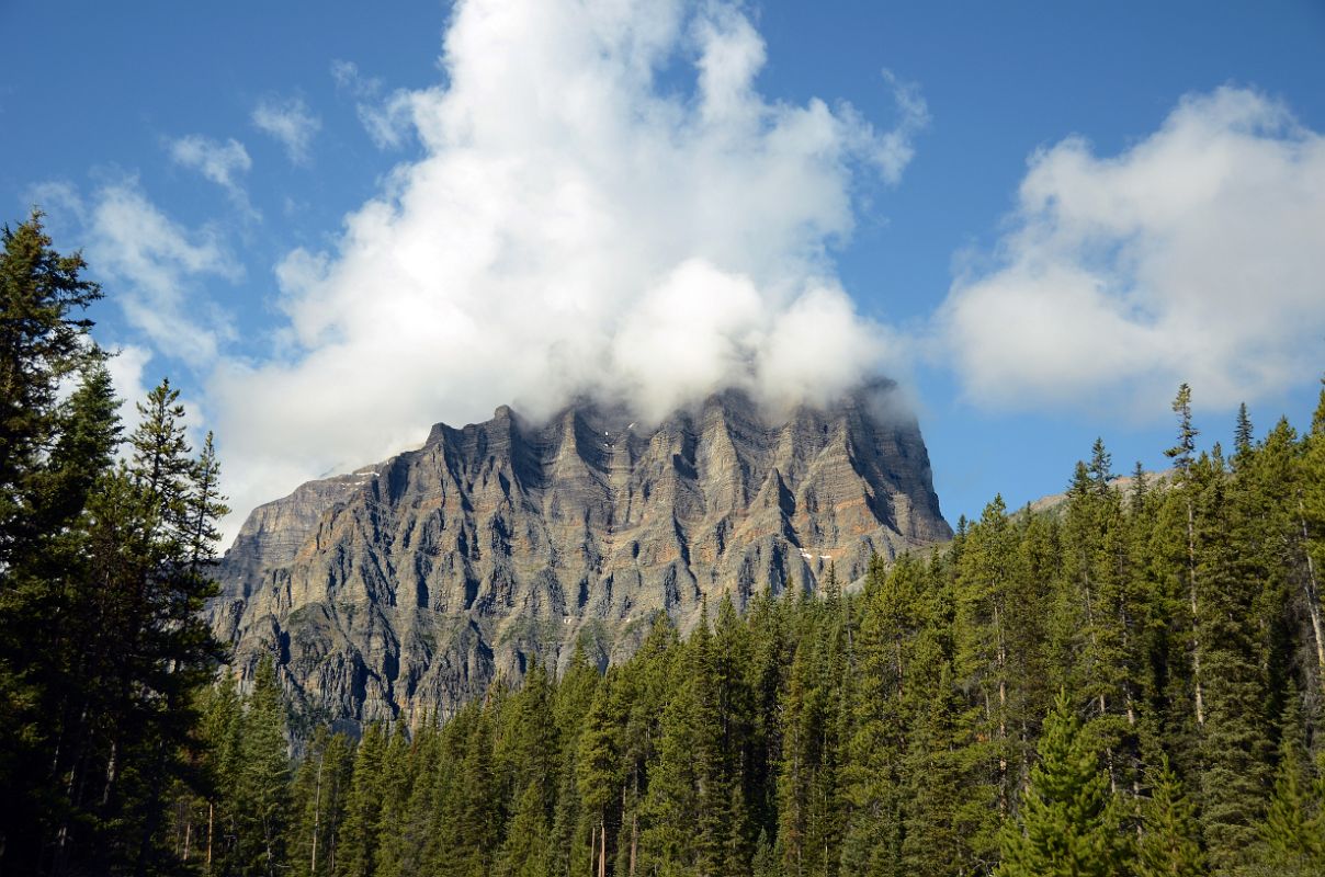 01 Mount Temple From Moraine Lake Road Near Lake Louise